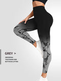 CZGUKE New Tie Dye Yoga Pants Sport Leggings Women Seamless High Waist Push Up Woman Tights Fitness Workout Leggins Gym Clothing