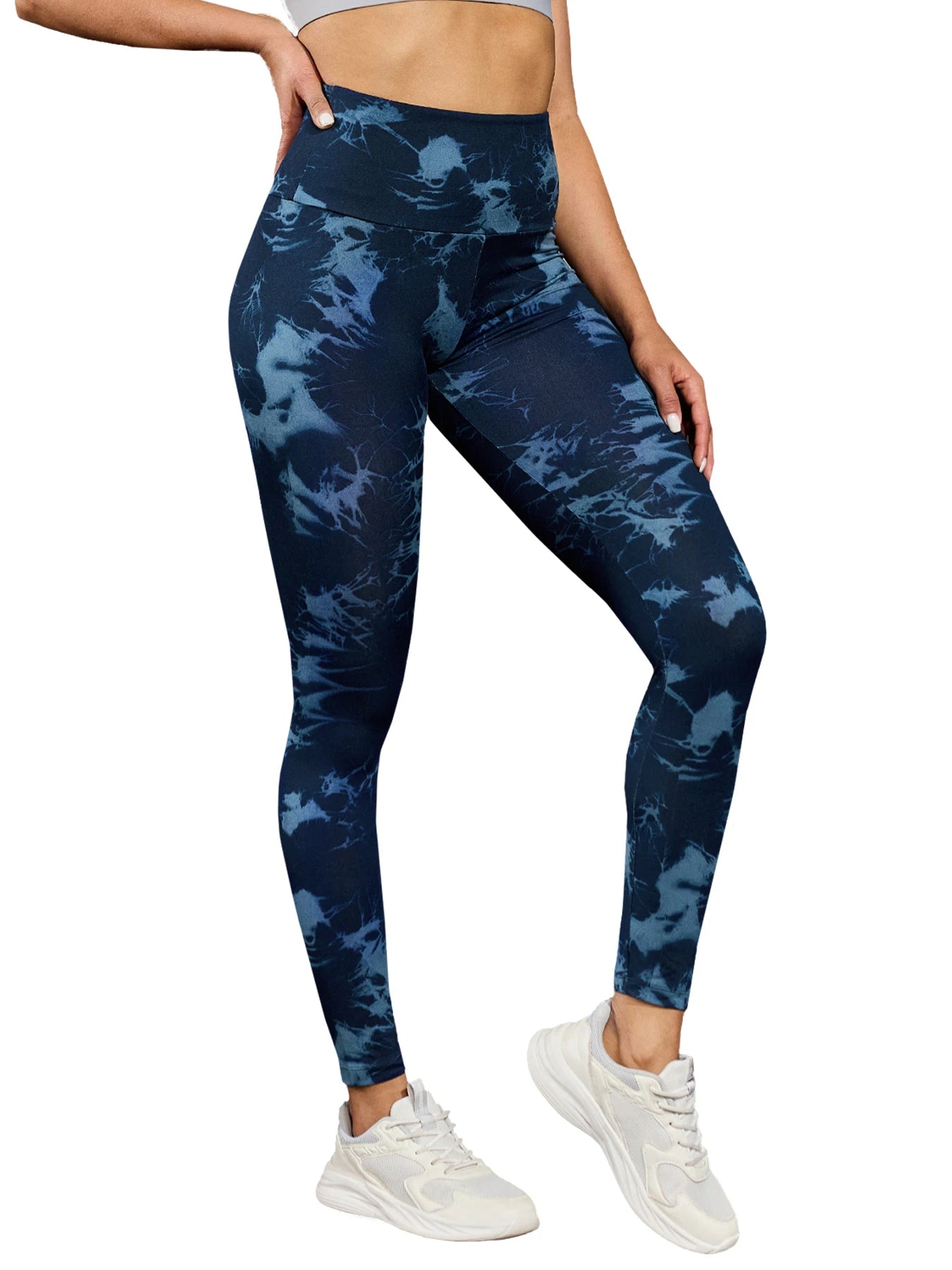 Super Soft High Waisted Tie Dye Leggings for Women Yoga Running Gym No See Through Workout Athletic Tights Push Up Gym Fitness