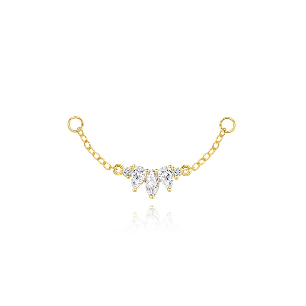 ROXI 925 Sterling Silver Heart/Geometric/ Butterfly Tassel For Women Allergy-proof 18K Gold Plata Piercing bijoux femmes