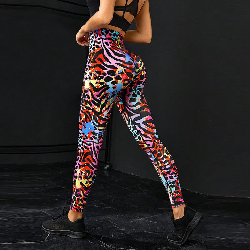 Tie Dye Seamless Leggings Women for Gym Yoga Pants Push Up Workout Sports Leggings  High Waist Tights Ladies Fitness Clothing