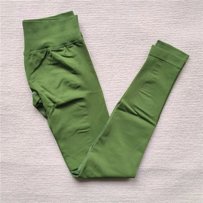 High Elastic Workout Sportswear Leggings Female Low Waist Seamless Tights Yoga Pants Women Sports Leggings
