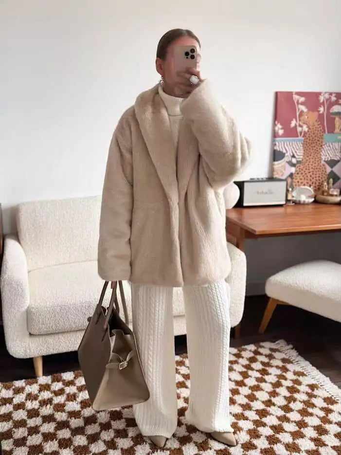 faux fur coat women
