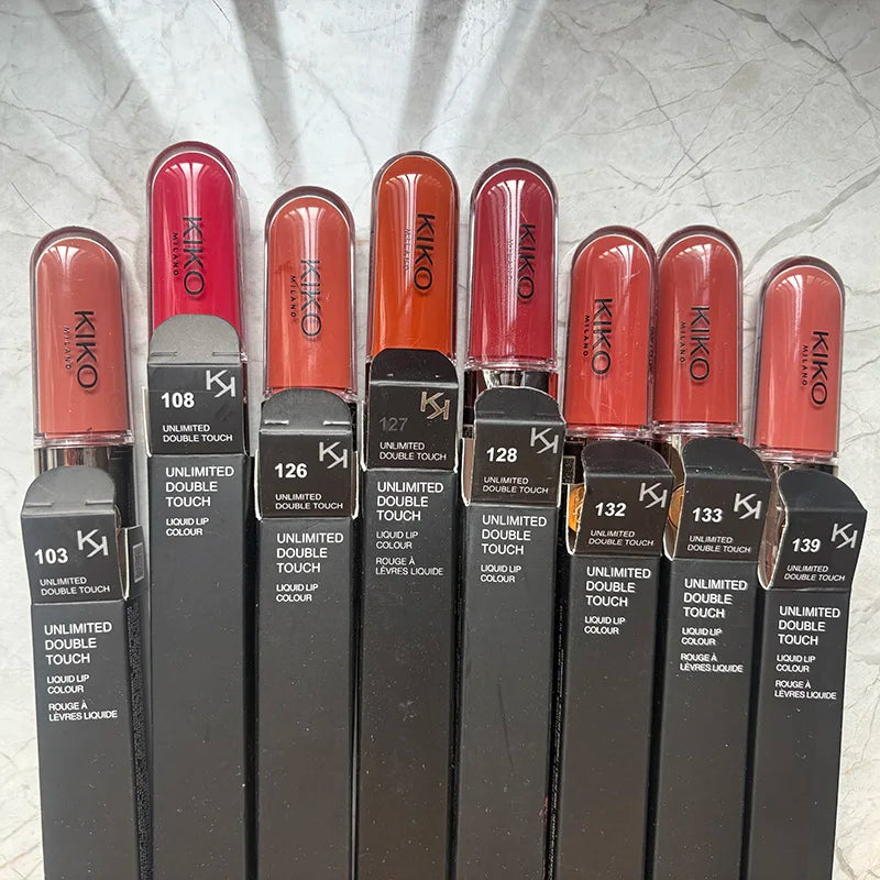 Hot Double Headed Lipstick Transparent Mirror Lip Gloss Non Fading Oil Sexy Rich Lip Gloss Milk Tea Bean Paste Naked Makeup