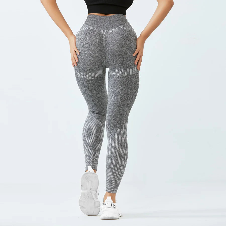 Women's Seamless Leggings - Tummy Control Gym Sports Yoga Pant with 4-Way Stretch Squat-Proof & Tummy Control Activewear Autumn