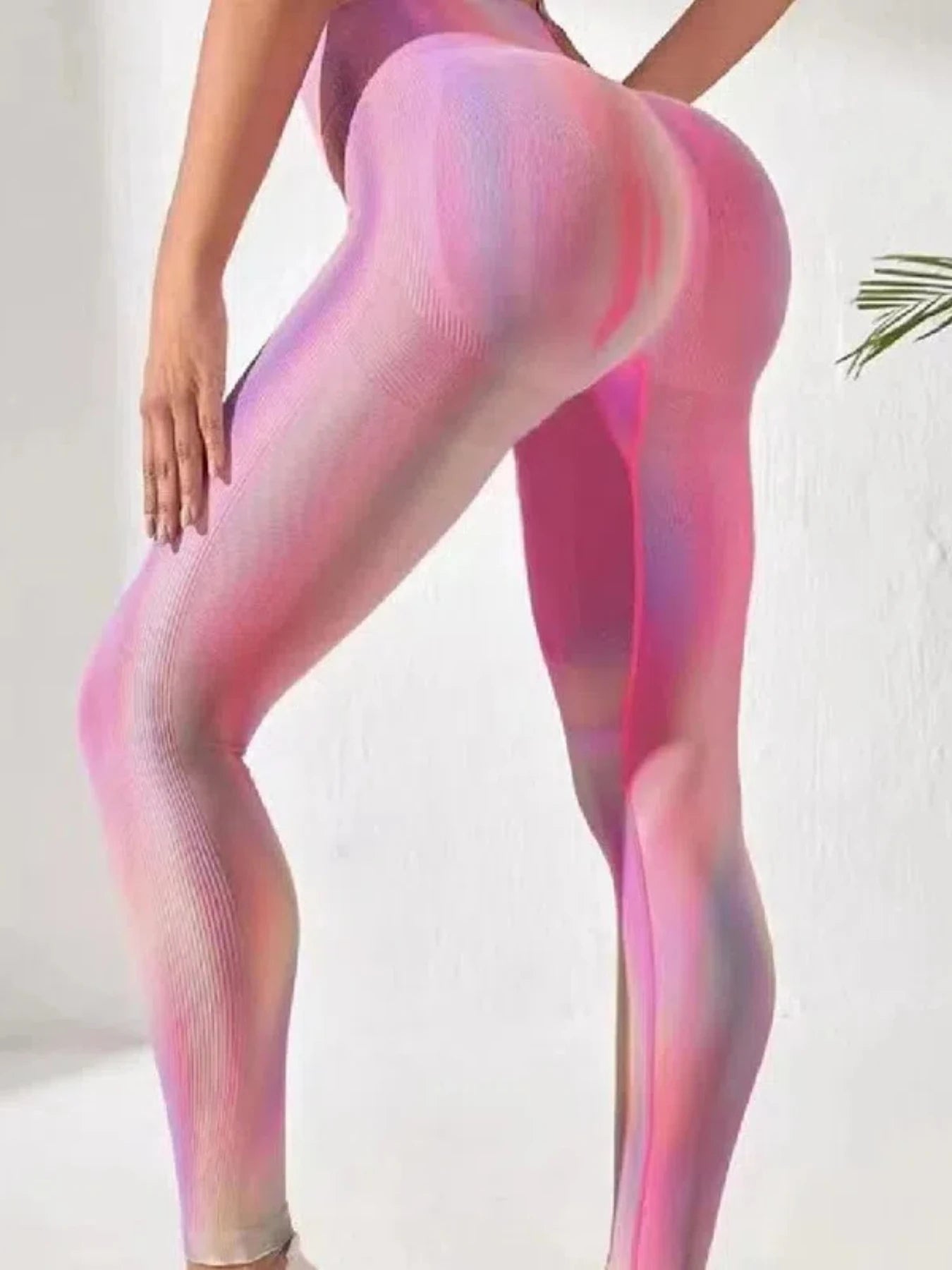 New Tye Die Seamless Yoga Pants Women High Waist Lifting Hip Honey Peach Hip Fitness Gym Leggings Running Sports Pants