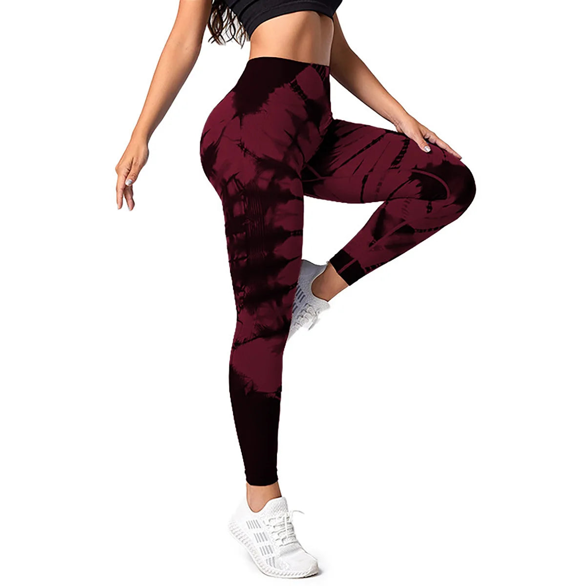 Tie Dye High Waist Leggings, Women's Tummy Control Butt Lift Workout Yoga Pants