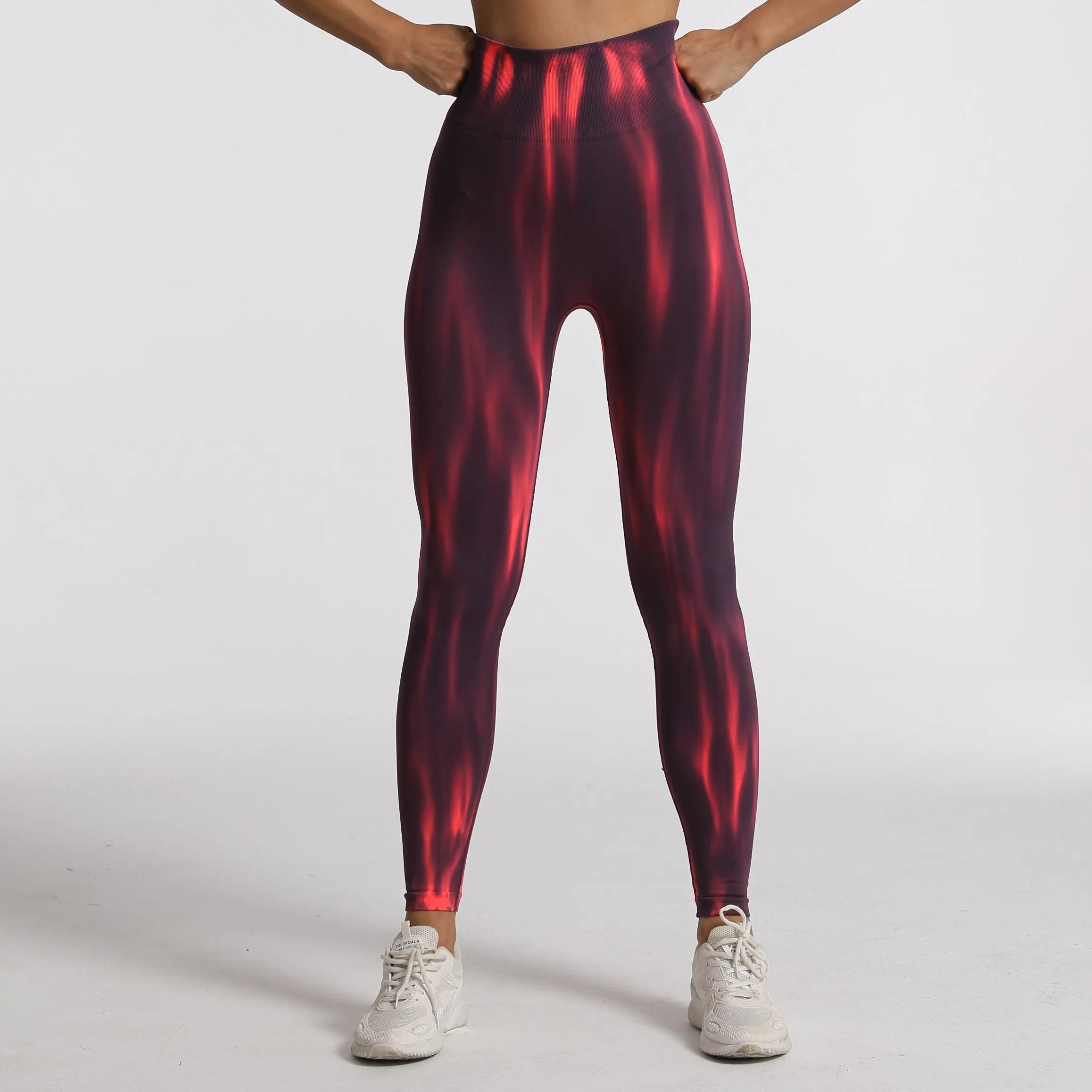 New Women Tie Dyed Seamless Leggings Scrunch Fitness High Waist Yoga Pants Soft Nylon Workout Elastic Gym Training Leggins
