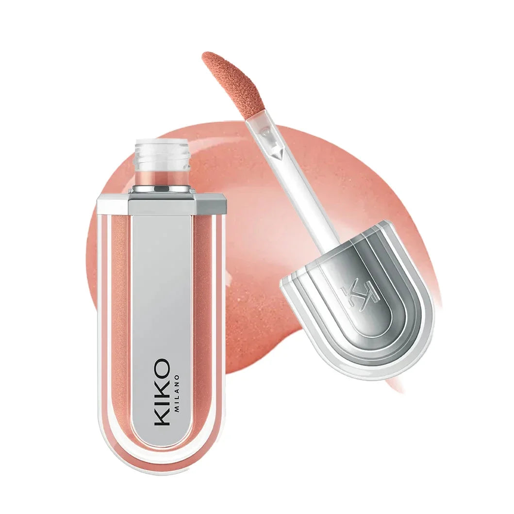 2026 KIKO Latest 3D Liquid Lip Plumper Glaze Transparent Lip Gloss Mirror Lipstick Nourishing Glossy Full Lips Not Fading Makeup