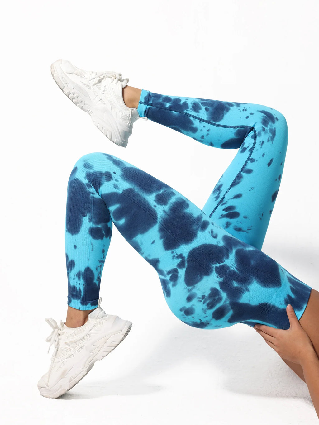 Tie Dye Yoga Pants Sport Leggings Women Seamless High Waist Push Up Tights Fitness Workout Gym Clothings