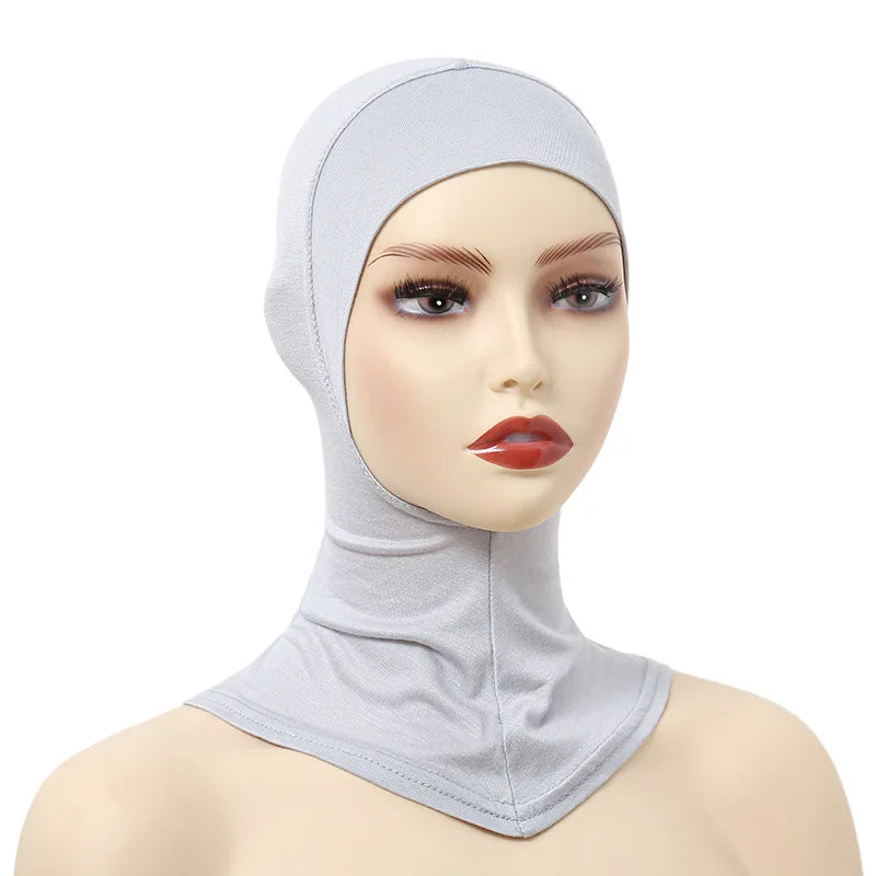 Clearance_Turban Caps for Women Muslim Underscarf Modal Hijab Inner Caps Stretchy Full Cover Shawl Cap Full Neck Coverage_Contin