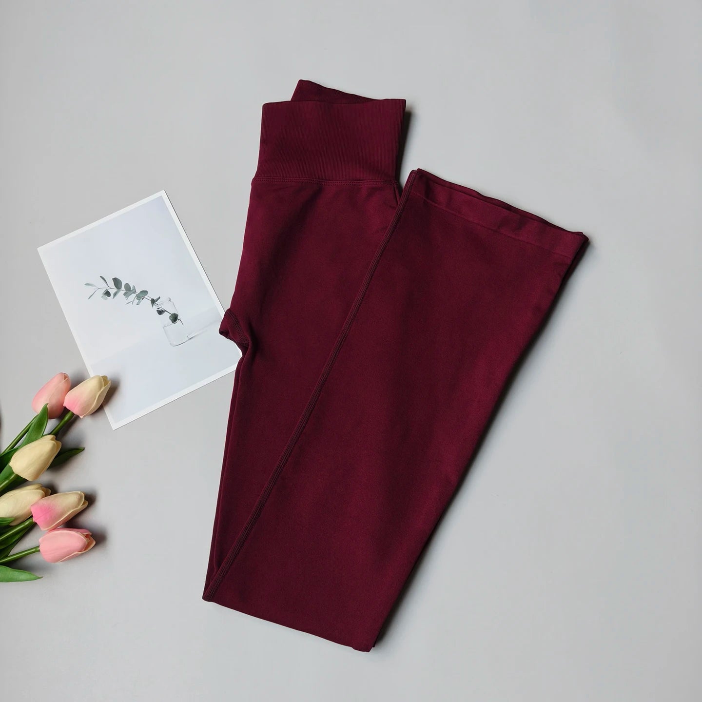 Seamless High-Waist Flare Yoga Leggings Pants Women's Bell-Bottom Fitness Trousers High-Elastic Gym Tight Sports Leggings