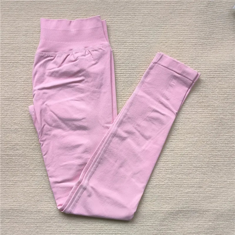 High Elastic Workout Sportswear Leggings Female Low Waist Seamless Tights Yoga Pants Women Sports Leggings