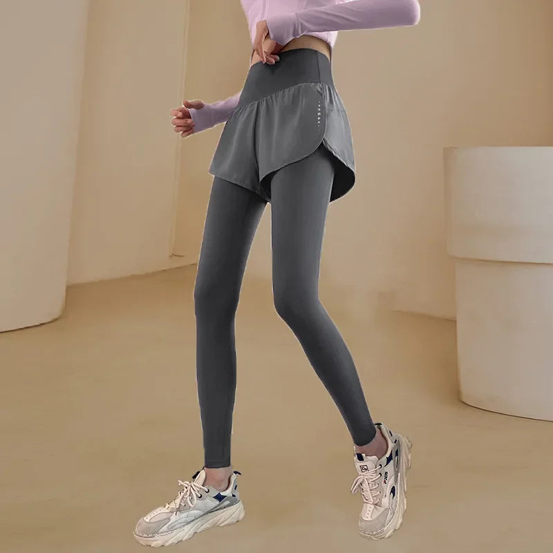 Women Yoga Pants Yoga Clothes Gym Sportswear Workout Running Yoga Leggings Elastic Quick-drying High Waisted Sports Tights Dress