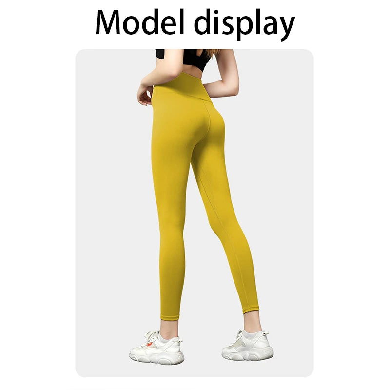 New Yoga Leggings Women Fitness Leggings Running Cycling Pants Breathable Sports Leggings High Waist Summer Workout Gym Clothing