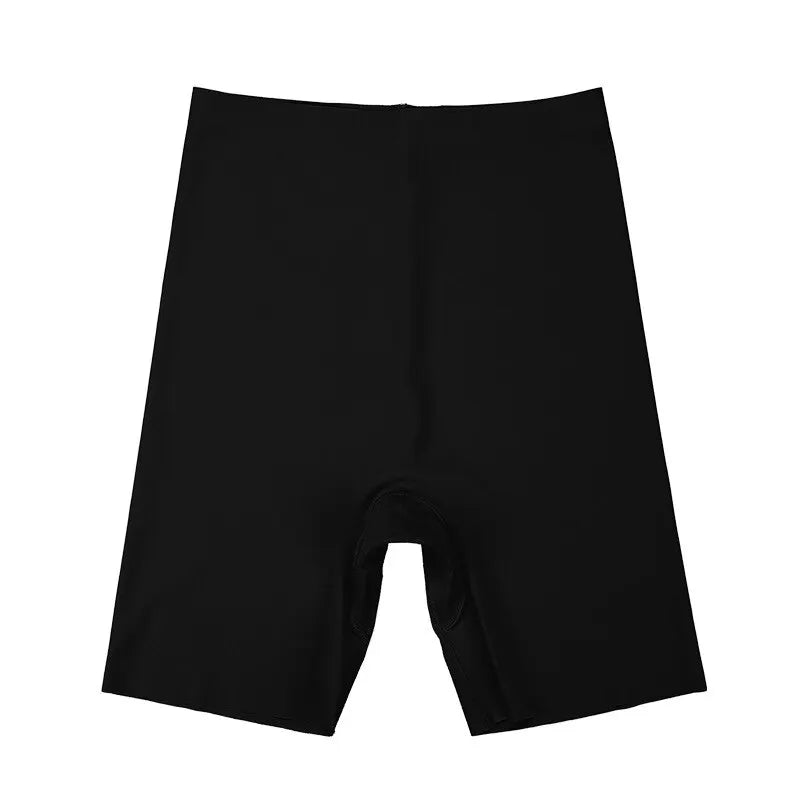 Flarixa Seamless High Waist Shorts Panties For Women Tummy Control Hip Lift Ice Silk Safety Pants Underwear Boyshorts Boxer