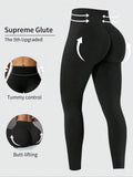 Womens Daily Athletic High Waist Skinny Leggings Tummy Control Hip Lifting Stretch Pants For Yoga Fitness Running Cycling