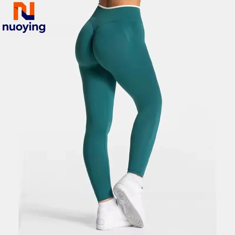 High Waist Seamless Scrunch Leggings for Women, Yoga Pants Hip Lifting Running Exercise Gym Ignite Sculpt Series