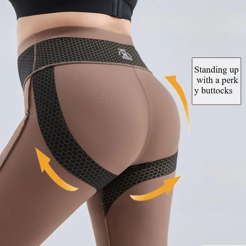 Plus Size Fit Yoga Flared Trousers for Women Semaless Two Sides Pocket Leggings High Waist Push Up Butt Gym Trainning Leggings