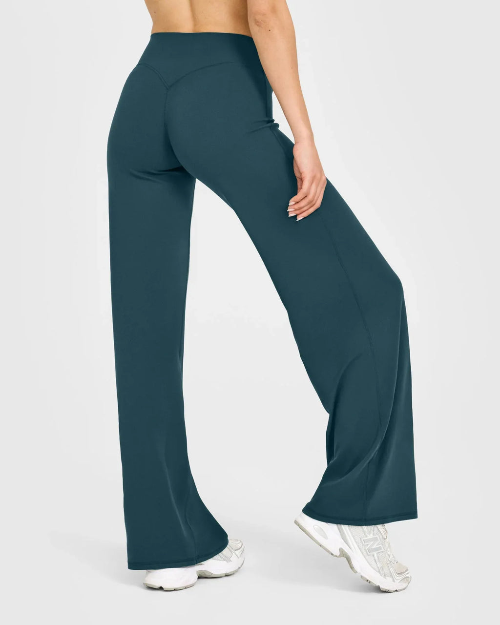 VEQKING Soft Active Women Yoga Pants Strait-leg Yoga Pilates Trousers Naked Feel Gym Fitness Peach Hip Outfits Loose Fit Bottoms