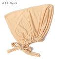 Adjustable Inner Caps Solid Color Elastic Cap Modal Hijab Muslim Bonnet Underscarf Women Fashion Accessories