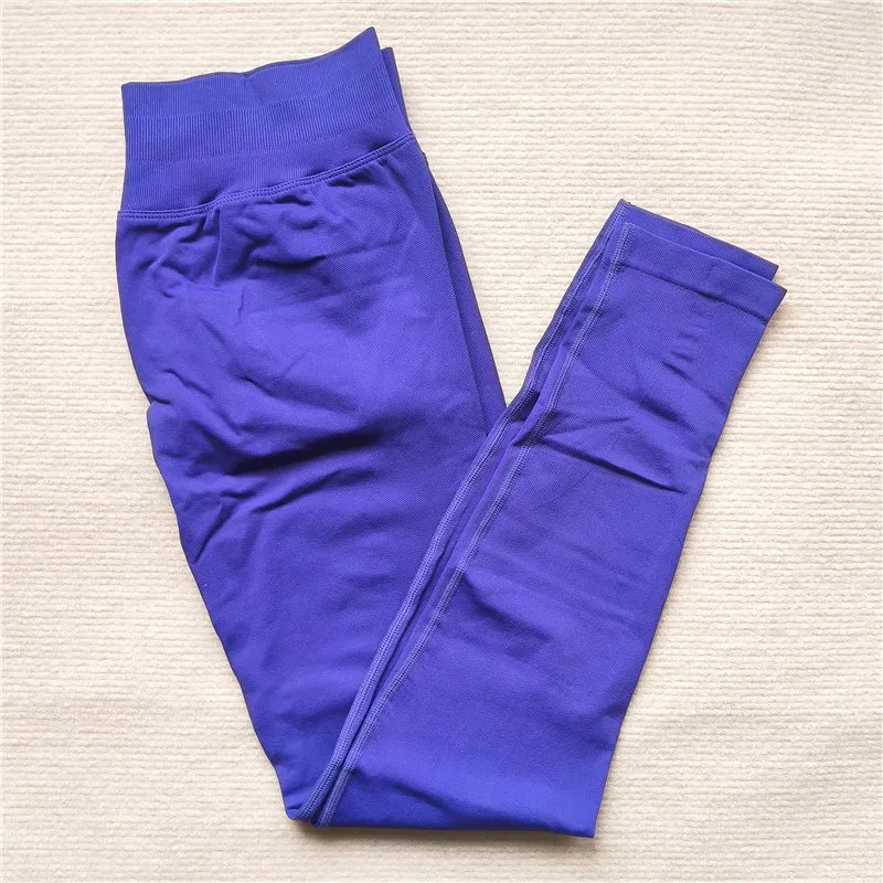 High Elastic Workout Sportswear Leggings Female Low Waist Seamless Tights Yoga Pants Women Sports Leggings