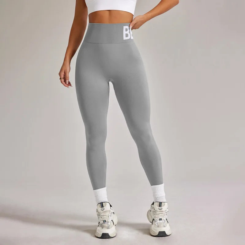 High Waist Seamless Yoga Pants Women's Fitness Running Sports Tight Long Trousers Autumn Winter Abs Inming Butt Lifting