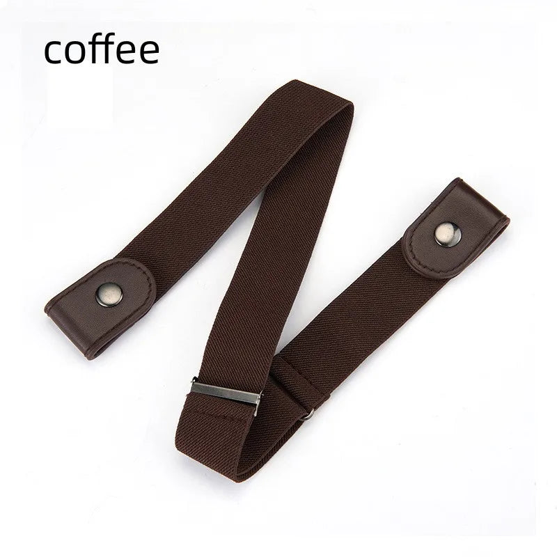 2/1PC Buckle-Free Belt Adjustable Stretch Elastic Waist Band Invisible Belts Women Men Jean Pants Dress No Buckle Easy To Wear