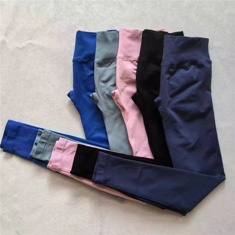 High Elastic Workout Sportswear Leggings Female Low Waist Seamless Tights Yoga Pants Women Sports Leggings