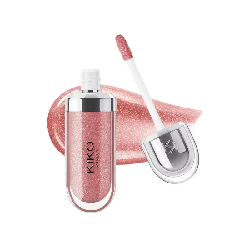 KIKO 3D Liquid Lip Glaze Transparent Lip Gloss Mirror Lipstick Nourishing Glossy Full Lips Not Fading Milk Tea Bean Paste Makeup
