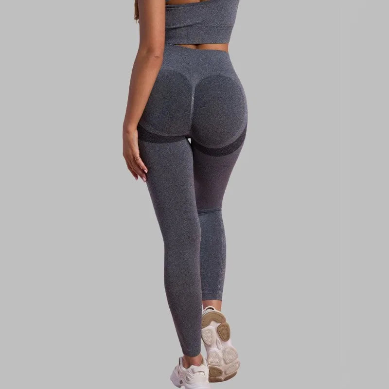 High Waist Yoga Pants Women Seamless Slim Leggings High Elastic Gym Workout Running Tights Solid Color Hip Liftting Leggings