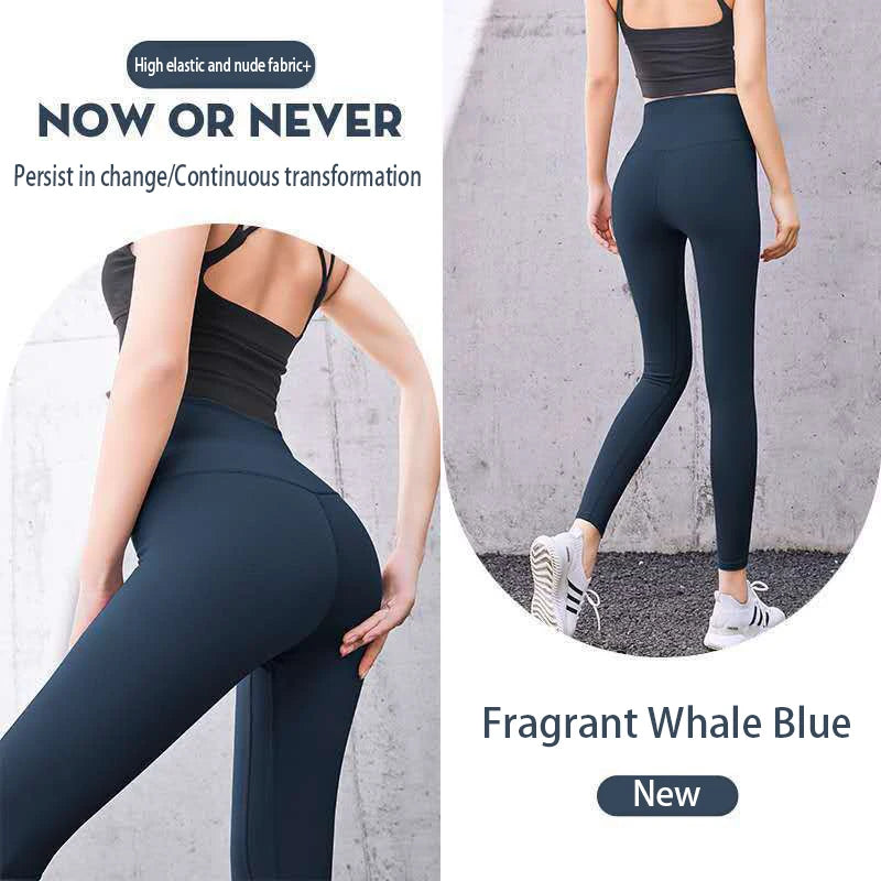 New Yoga Leggings Women Fitness Leggings Running Cycling Pants Breathable Sports Leggings High Waist Summer Workout Gym Clothing