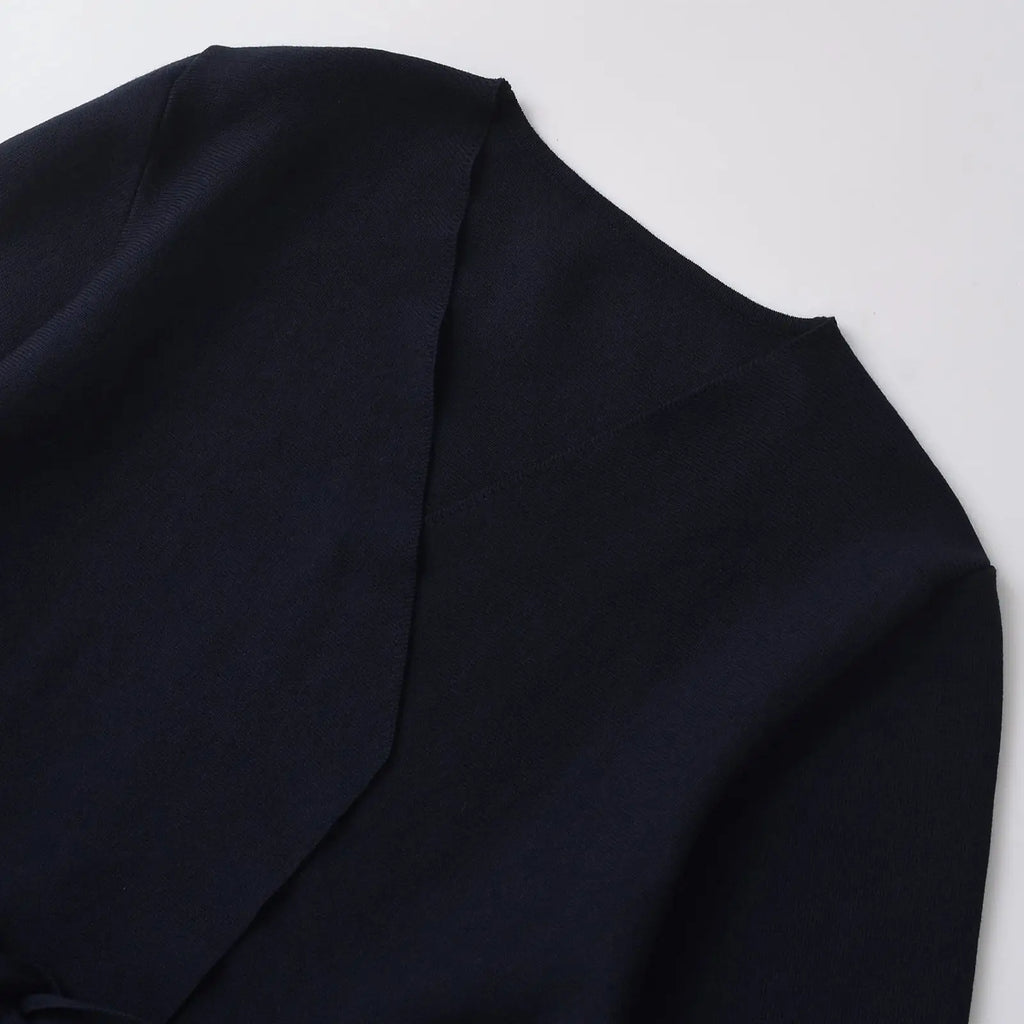 Spring Women Shoulder Pad Belt Knit Blazer Women Retro V-neck Long Sleeve Versatile Female Coat Women Clothes 9598/128