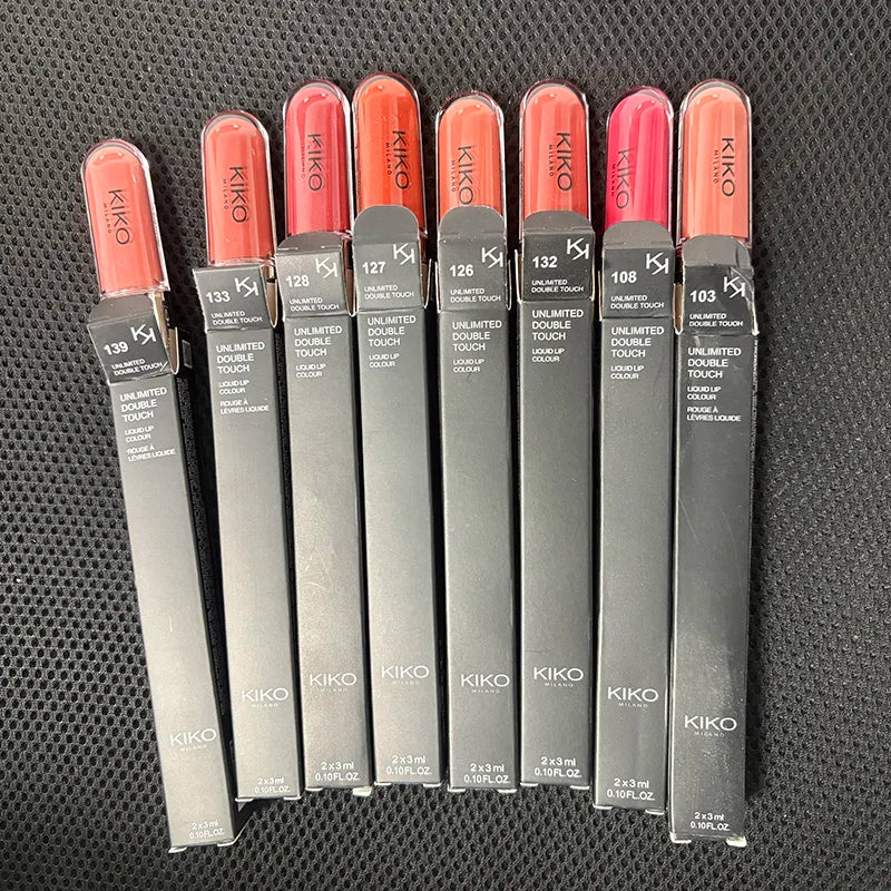 Hot Double Headed Lipstick Transparent Mirror Lip Gloss Non Fading Oil Sexy Rich Lip Gloss Milk Tea Bean Paste Naked Makeup