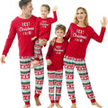 Mom Dad Kids Christmas Print Pajamas Set 2 Piece Pyjama Xmas Family Look Sleepwear Xmas Family Matching Outfits Pjs Loungewear
