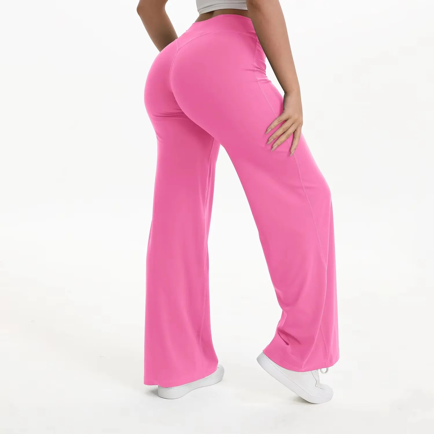 NCLAGEN Yoga Pants SoftMotion Straight-Leg Bottoms Women's High Waist Sportss Leggings GYM Naked Feel Pilates Running Trousers
