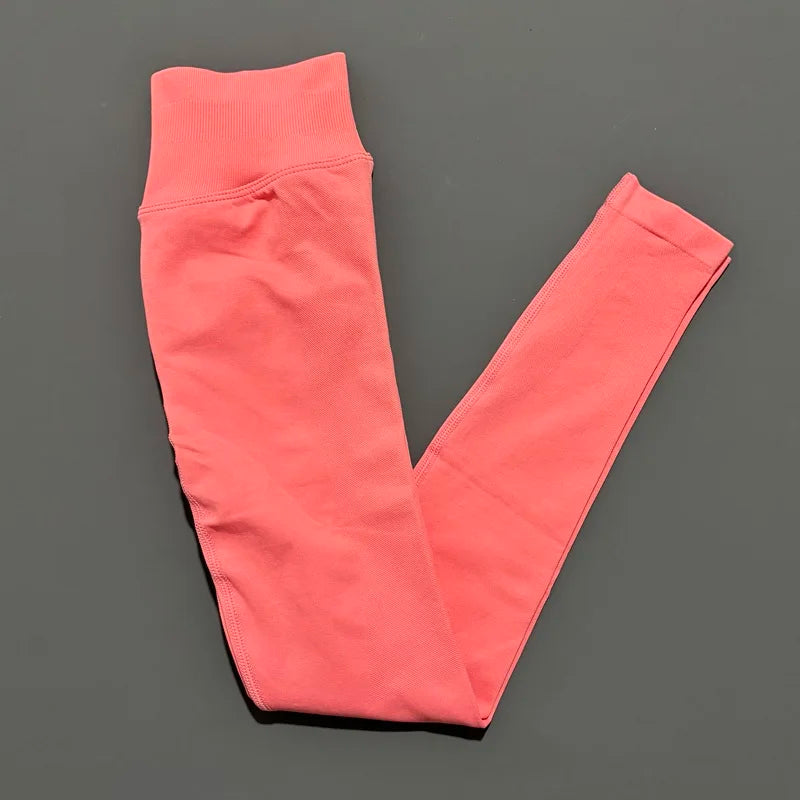 Seamless Yoga Leggings Women Low Waist Peach Booty Lifting Buttery Soft High Stretch Fitness Gym Workout Running Athletic Pants
