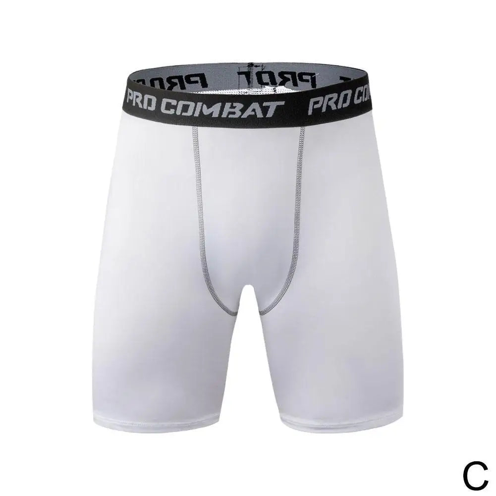 Men Sports Leggings Fitness Elastic Compression Tights Drying Quick Size Fitness Plus Pants Running Training Stretch Shorts