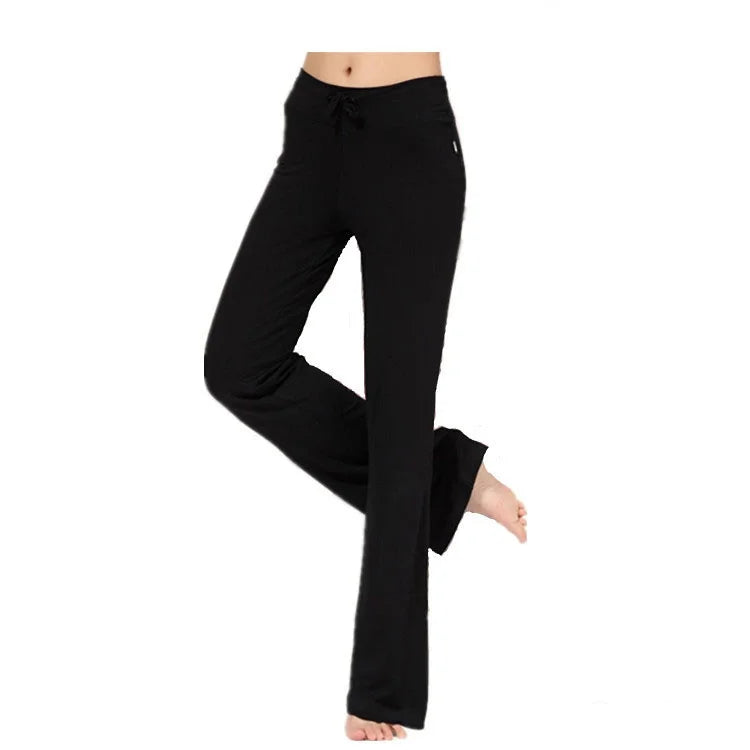 New Yoga Flare Leggings Women Fitness Push Up High Waiste Wide Leg Seamless Workout Pants Gym Elastic Tights Exercise Sport Pant