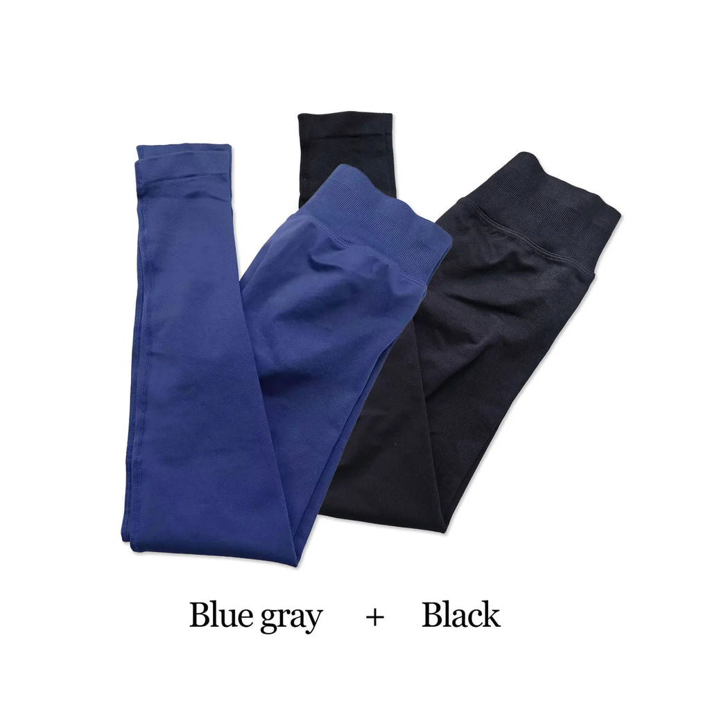 NCLAGEN Gym Seamless Leggings Woman 2PCS Low Rise Scrunch Booty Sports Tights Workout Clothes Push-up Fitness Pilates Yoga Pants