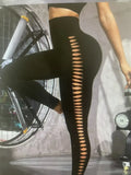 Women Hollow Out Tie Dye Legging Seamless Knit Pants High Elastic Hip Liftting Yoga Tights  Gym Running Sexy Slim Leggings