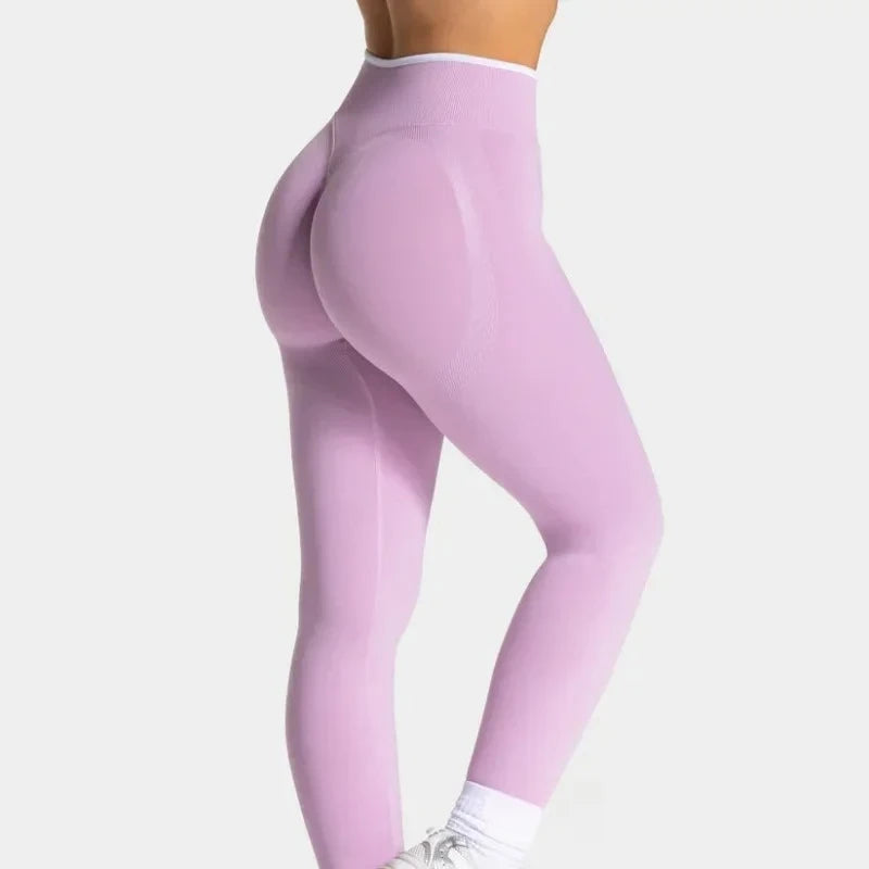 High Waist Seamless Scrunch Leggings for Women, Yoga Pants Hip Lifting Running Exercise Gym Ignite Sculpt Series