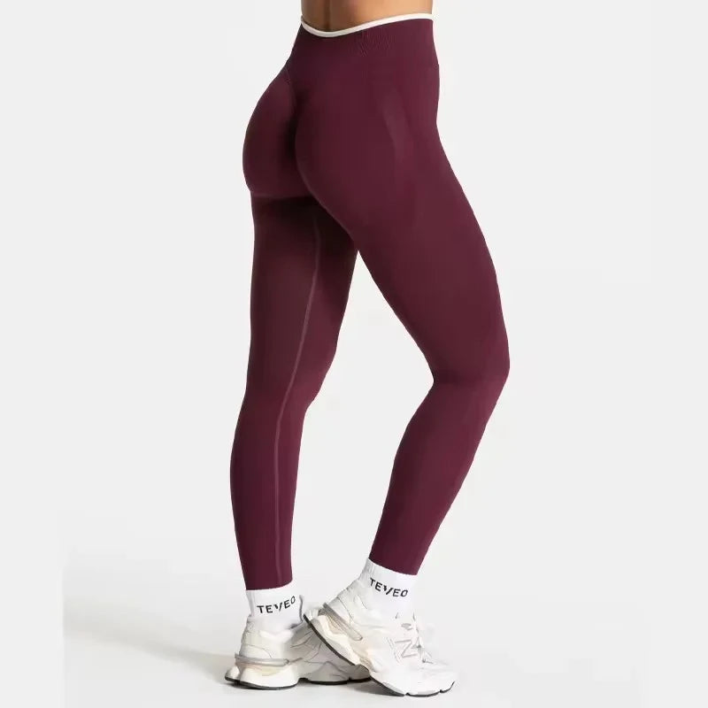High Waist Seamless Scrunch Leggings for Women, Yoga Pants Hip Lifting Running Exercise Gym Ignite Sculpt Series