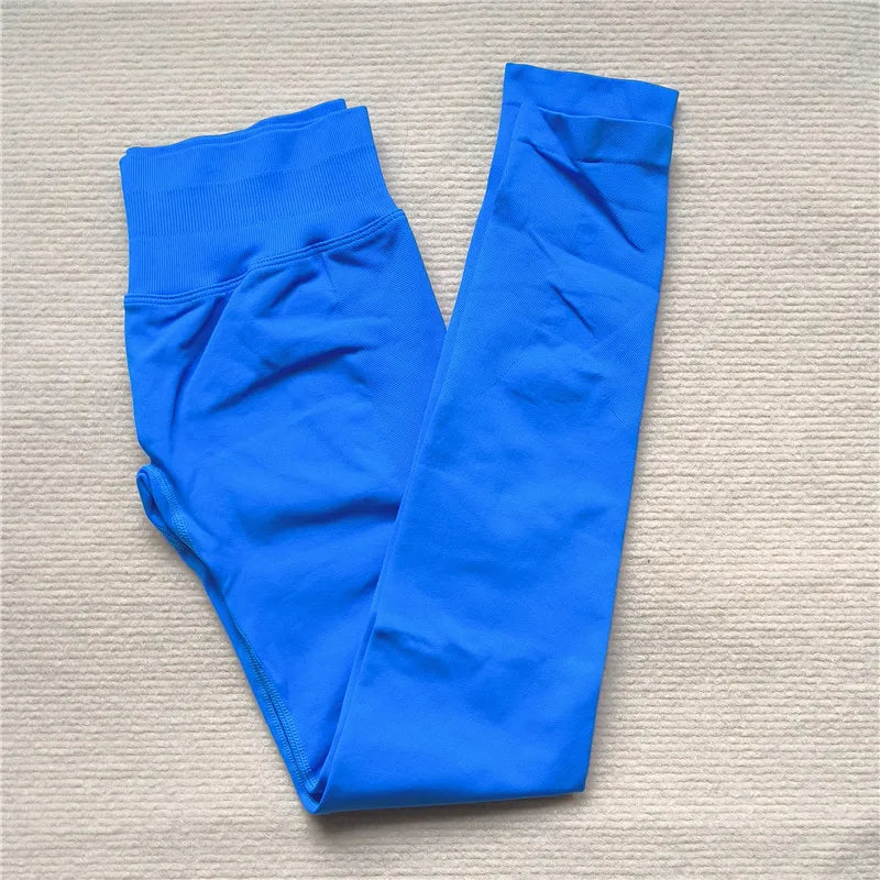 High Elastic Workout Sportswear Leggings Female Low Waist Seamless Tights Yoga Pants Women Sports Leggings