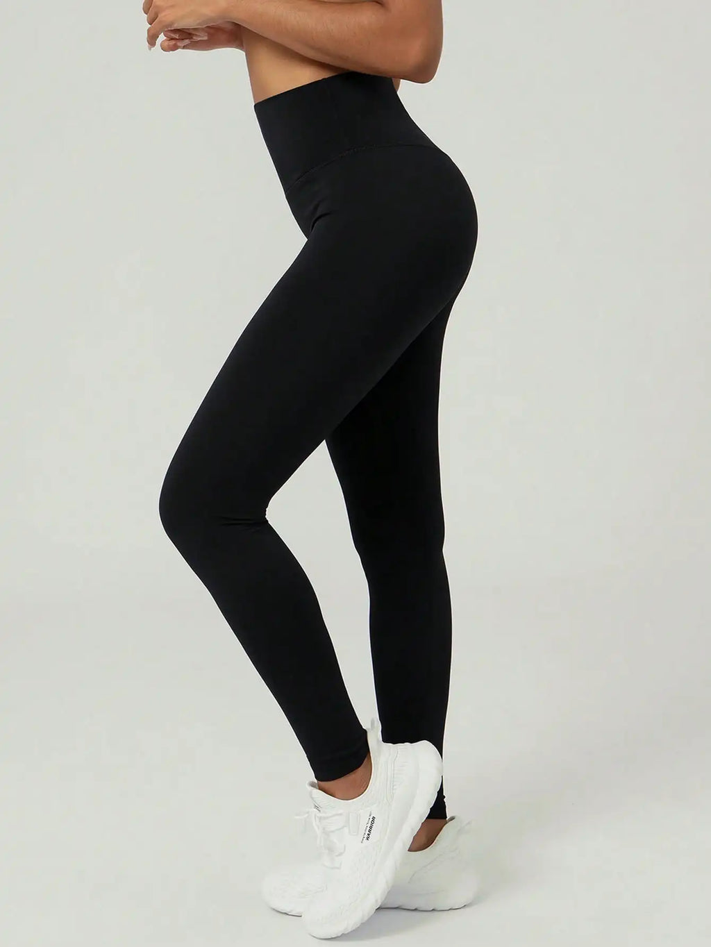Women's ultra-soft base leggings, high-waisted figure-hugging non-perspiring sports yoga running pants, stretchy tight pants