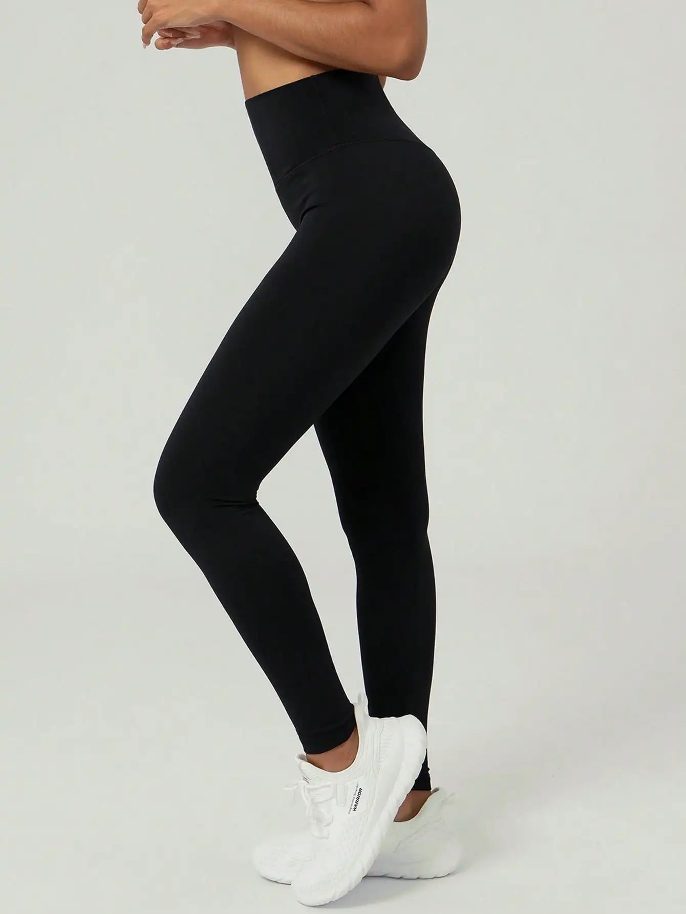 Women's ultra-soft base leggings, high-waisted figure-hugging non-perspiring sports yoga running pants, stretchy tight pants