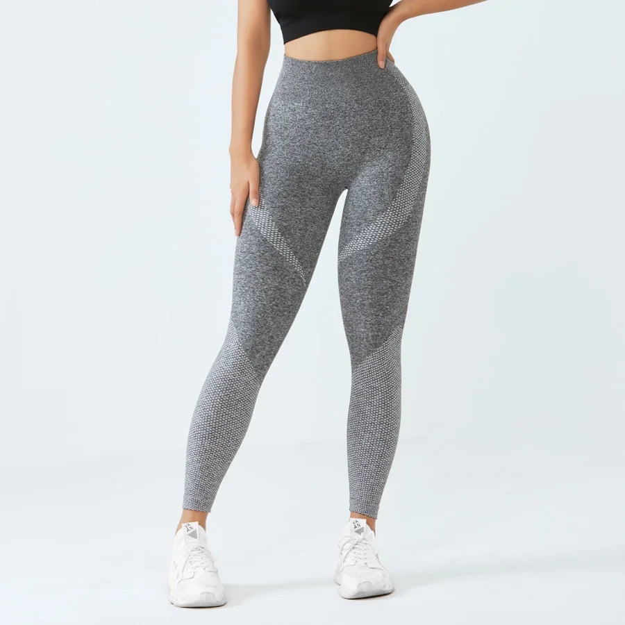 Women's Seamless Leggings - Tummy Control Gym Sports Yoga Pant with 4-Way Stretch Squat-Proof & Tummy Control Activewear Autumn
