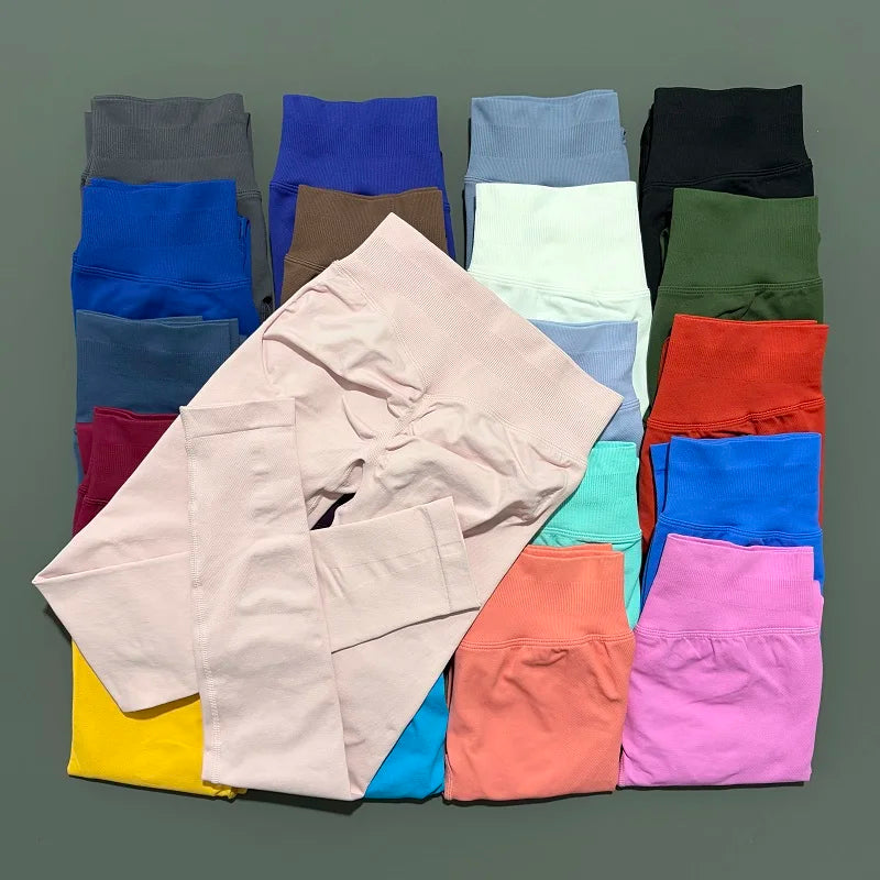 Women Sports Leggings Seamless Yoga Long Pants Butt Lifting Tummy Control Tights Fitness Workout Sportswear Gym Legging