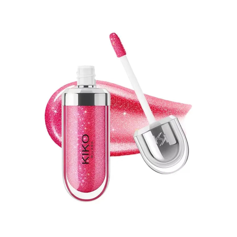 Hot Kiko Double Headed Lipstick Transparent Mirror Lip Gloss Non Fading Oil Sexy Rich Lip Gloss Milk Tea Bean Paste Naked Makeup