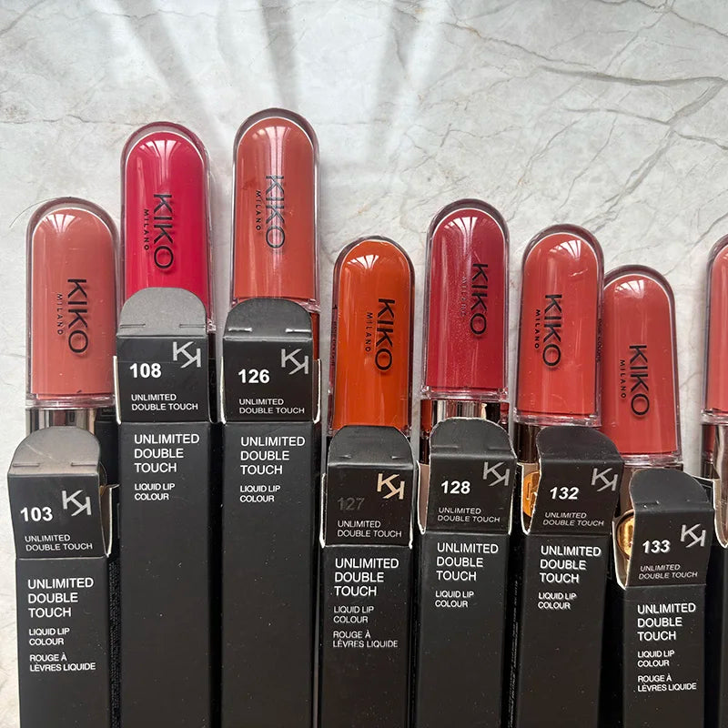 Hot Double Headed Lipstick Transparent Mirror Lip Gloss Non Fading Oil Sexy Rich Lip Gloss Milk Tea Bean Paste Naked Makeup