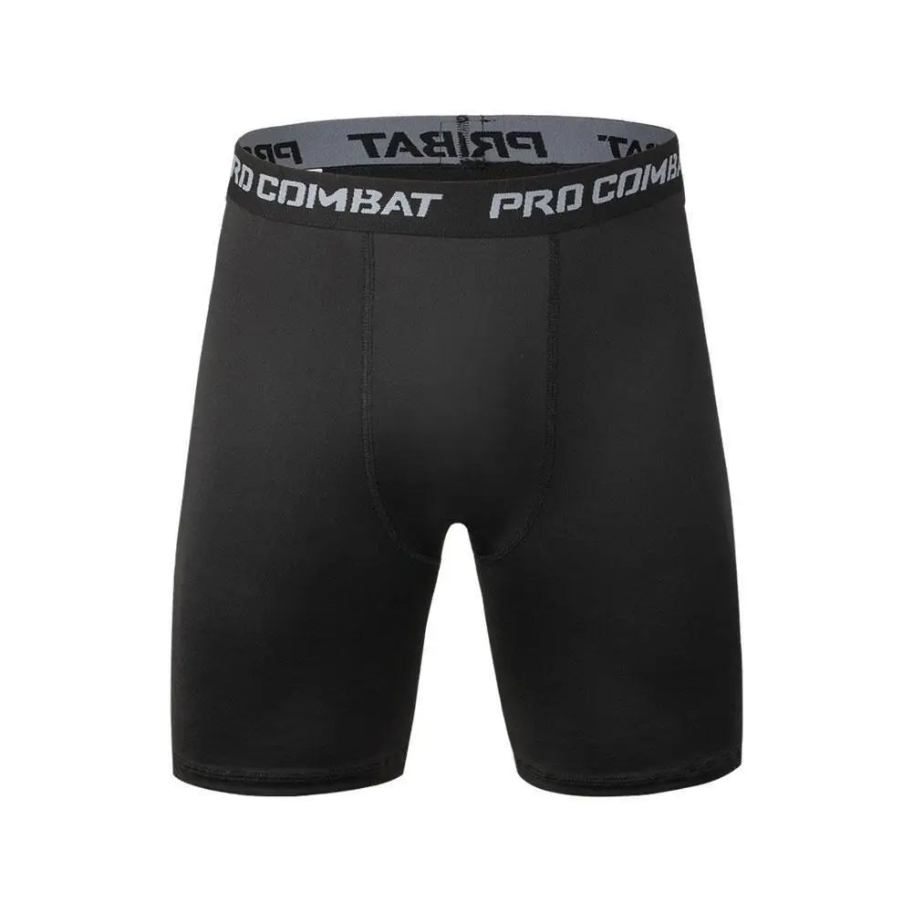 Men Sports Leggings Fitness Elastic Compression Tights Drying Quick Size Fitness Plus Pants Running Training Stretch Shorts